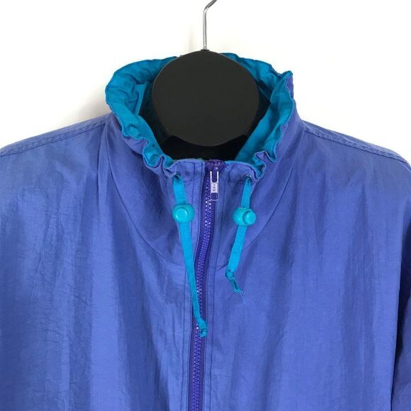 Vintage Pacific Trail Sport Windbreaker Women's Large Full Zip Pockets Lined - Picture 7 of 16